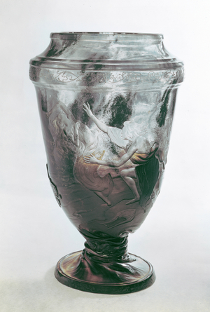 Vase depicting Orpheus and Eurydice, 19th century (glass)