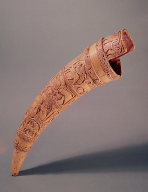 An oliphant, from the Treasure of St. Sernin, Salerno Workshop (ivory) (see also 175919)