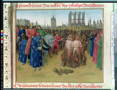 Ms Fr.6465 f.236 The Supplication of the Heretics in 1210 (vellum) (see also 51339)