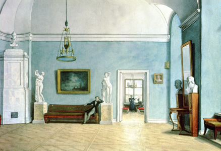 Neo-Classical Interior, c.1820 (w/c on paper)