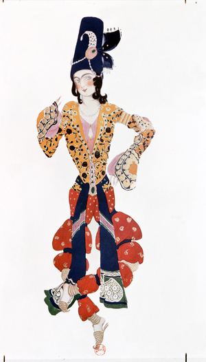 Costume for Nijinsky, 1910 (gouache on paper)