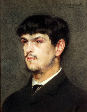 Claude Debussy in Rome, 1884 (pastel on paper)