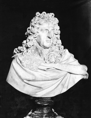 Bust of Andre Le Notre (1613-1700), after 1700 (marble)