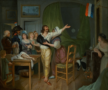 An Amputee's Devotion to the Homeland (oil on canvas)