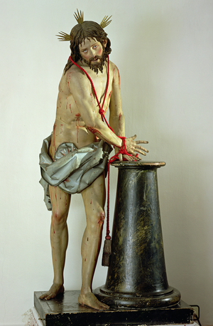 The Flagellation of Christ (polychrome wood)