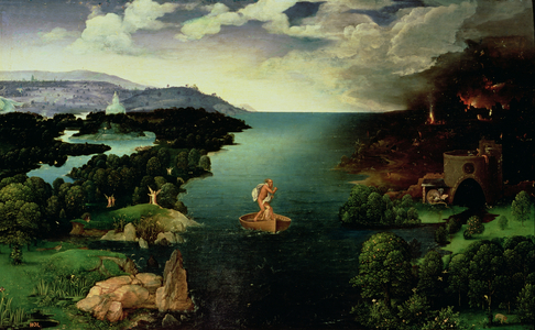 Landscape with Charon Crossing the Styx, c.1515-1524 (oil on wood)