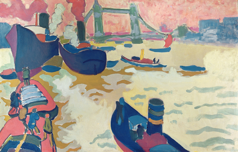 Tugboats or, Boats on the Thames, 1906 (oil on canvas)