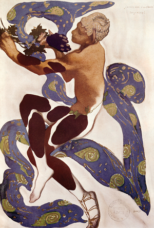 Afternoon of a Faun, 1912 (gouache on paper)