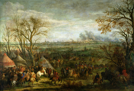 The Taking of Cambrai in 1677 by Louis XIV (1638-1715), late 17th century (oil on canvas)