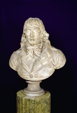 Portrait Bust of Camille Desmoulins (1760-94) (plaster)