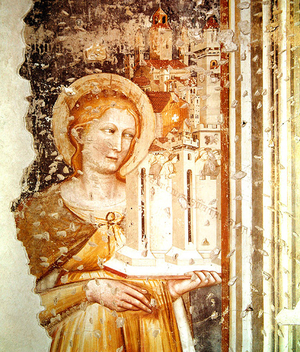 Detail of St. Catherine of Siena (fresco)