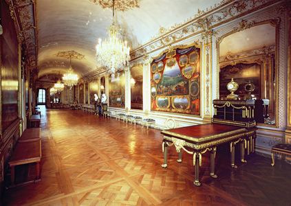 View of the Hall of Battles, Chateau de Chantilly (photo)