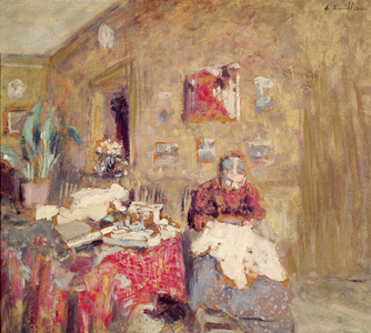 Portrait of the Artist's Mother (oil on canvas)