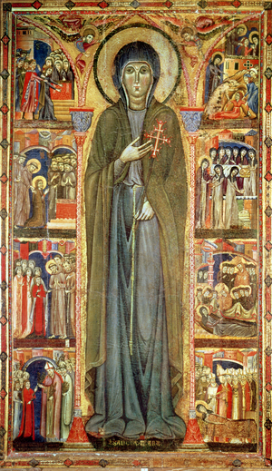 St. Clare with Scenes from her Life, 13th century (tempera on panel)