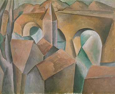 Landscape with a Bridge, 1909 (oil on canvas)