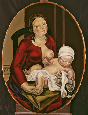 Mother and Child, c.1922 (oil on canvas)