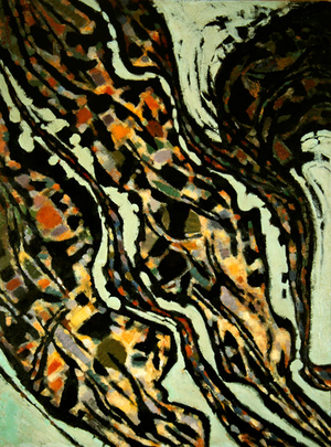 Backwash, 1958 (oil on canvas)