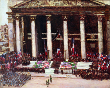 State Funeral of Paul Doumer (1857-1932) 12th May 1932 (oil on canvas)