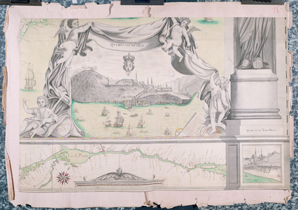 Quebec viewed from the east, 1699 (engraving)