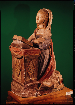 Virgin of the Annunciation (polychrome stucco)