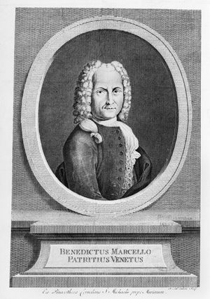 Portrait of Benedetto Marcello (1686-1739) (engraving)