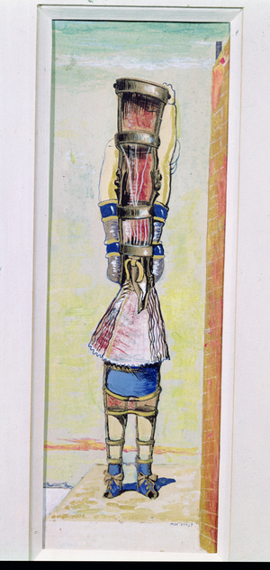 The Young Chimaera, 1920 (w/c & collage on paper)