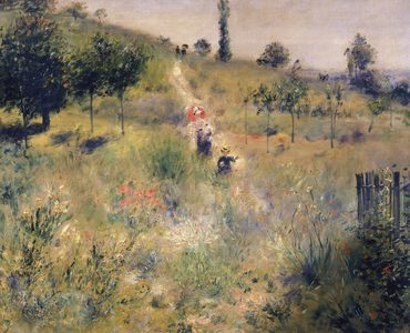 The Path through the long grass, c.1875 (oil on canvas)