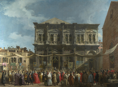 Venice: The Feast Day of Saint Roch, c.1735 (oil on canvas)
