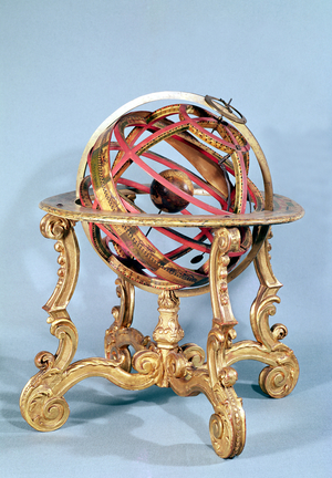 Armillary sphere (gilded wood)