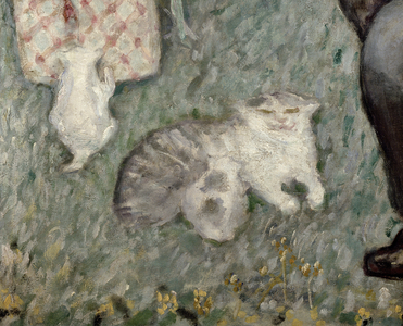 The Bourgeois Afternoon, or The Terrasse Family, 1900, detail (oil on canvas)