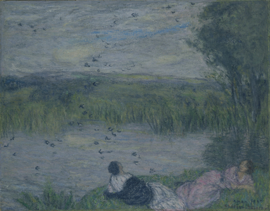 Swallows (oil on canvas)