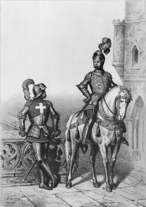 Captain of the archers of Paris, Knight of watch, 1887 (lithograph)