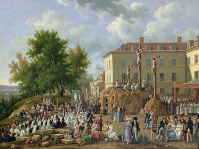 Religious Procession to Mont Valerien, 1819 (oil on panel)