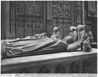 Nantes, St. Peter and St. Paul Cathedral, Tomb of Francis II, Duke of Brittany and Marguerite of Foix, 1502-07 (plaster cast from marble) (detail)