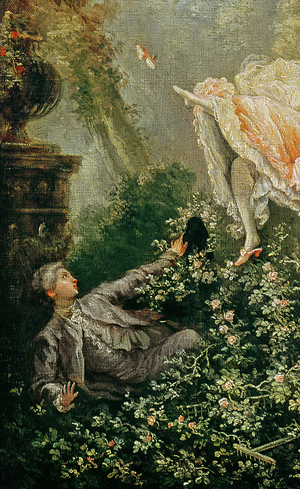 The Swing, 18th century (oil on canvas) (detail of 156532)
