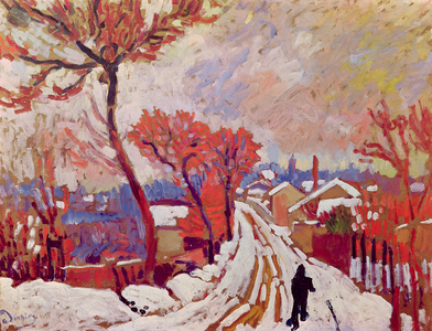 Landscape in the Snow, 1904-05 (oil on canvas)