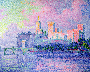 Le Chateau des Papes, Avignon, 1900 (oil on canvas)