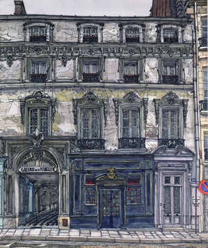 Galerie de la Madeleine (pen & ink and w/c on paper)