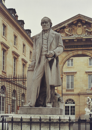 Statue of Claude Bernard (1813-78) outside the College de France (photo)