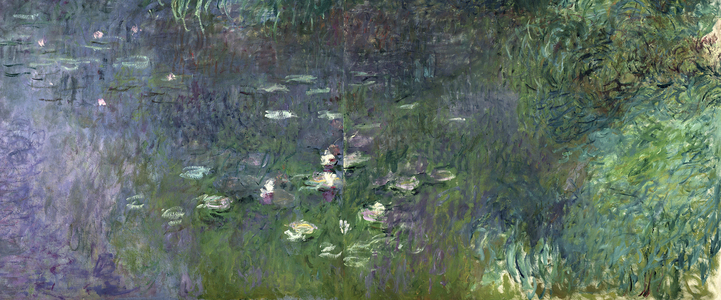 Waterlilies: Morning, 1914-18 (right section) (oil on canvas)