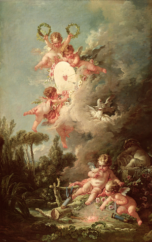 Cupid's Target, 1758 (oil on canvas)