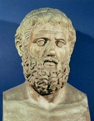 Bust of Sophocles (496-406 BC) (marble)