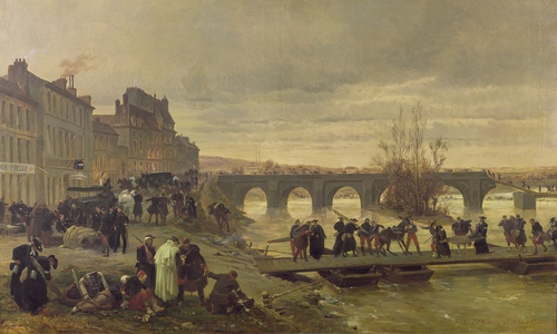 The Ambulance de la Presse at Joinville during the Siege of Paris (oil on canvas)