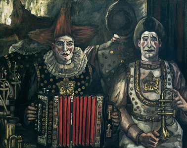The Clowns, 1920 (oil on canvas)
