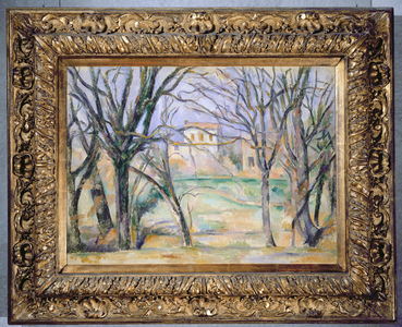 Trees and houses, 1885-86 (oil on canvas) (see also 393802)