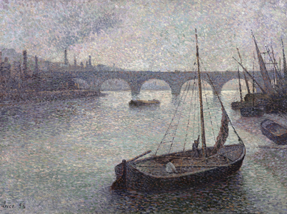View of the Thames, 1893 (oil on canvas)