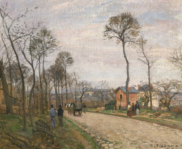 The Road from Louveciennes, 1870 (oil on canvas)