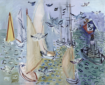 Regates with the Gulls, c.1930 (oil on canvas)