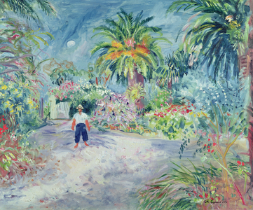 Garden of a Villa in St. Tropez, 1938 (oil on canvas)