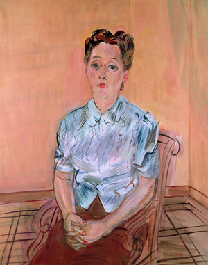 Berthe in a Satin Blouse (oil on canvas)